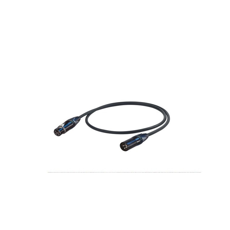 PROEL STAGE ESO290LU6 ESOTERIC Series kabel mikrofonowy XLRm-XLRf 3pin Neutrik, dł. 6m